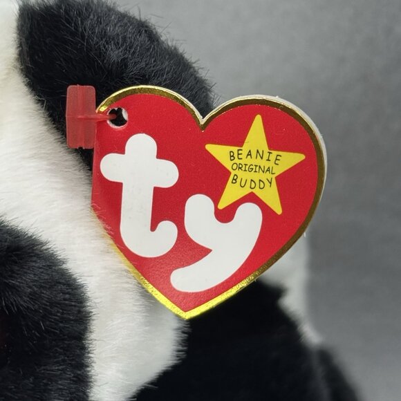 Vtg TY Beanie Buddies Peking Panda Bear Black White 1998 Plush Stuffed Animal - Picture 5 of 10